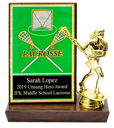 RHL-6 inch Lacrosse trophy